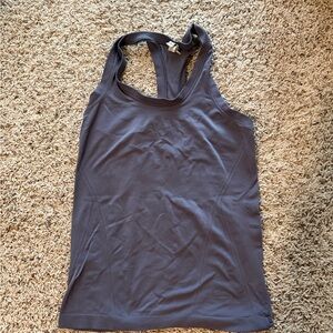 Athleta Purple Gray Sleeveless Fitted Tank Top